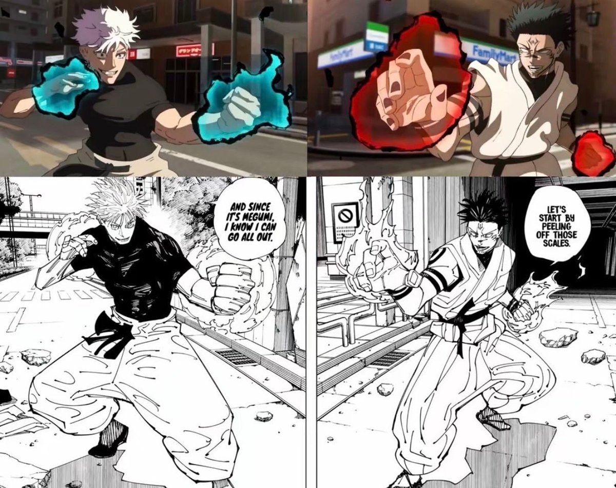 Jujutsu Kaisen Manga vs Fan Art Jujutsu Kaisen Manga vs Fan Art