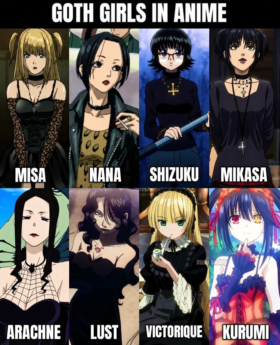 Goth girls anime edit