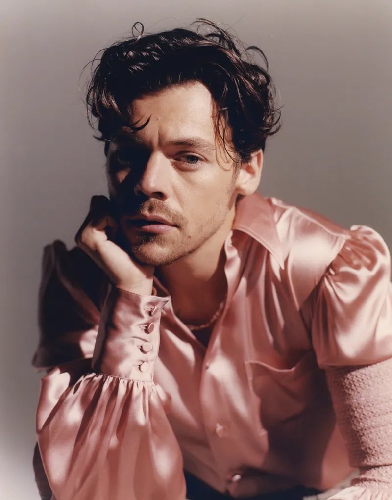 Two photos featuring Harry Styles and Zoë Kravitz (photo 1 of 2)
