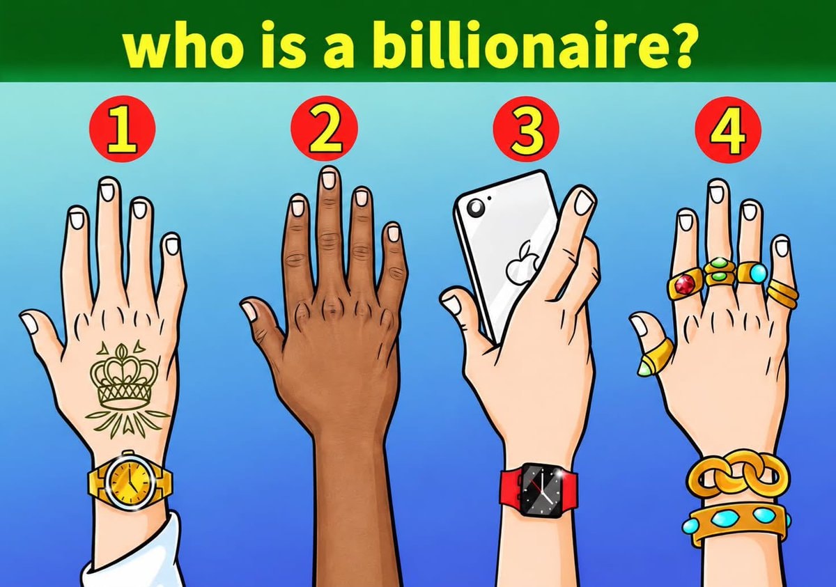 Billionaire riddle hands