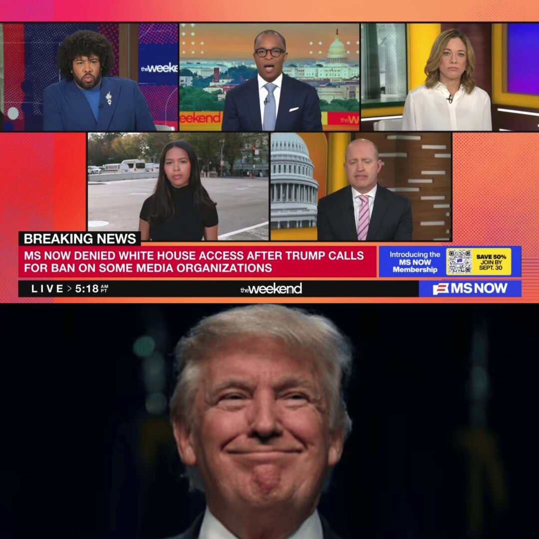 MS NOW denied White House access after Trump ban