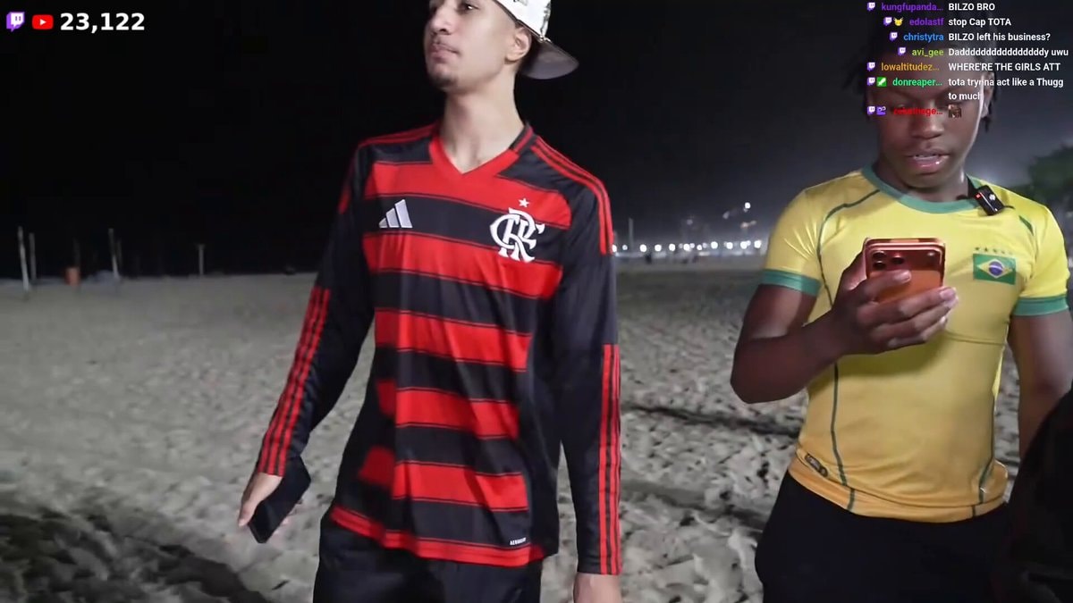 Tota Rakai Brazil beach moment