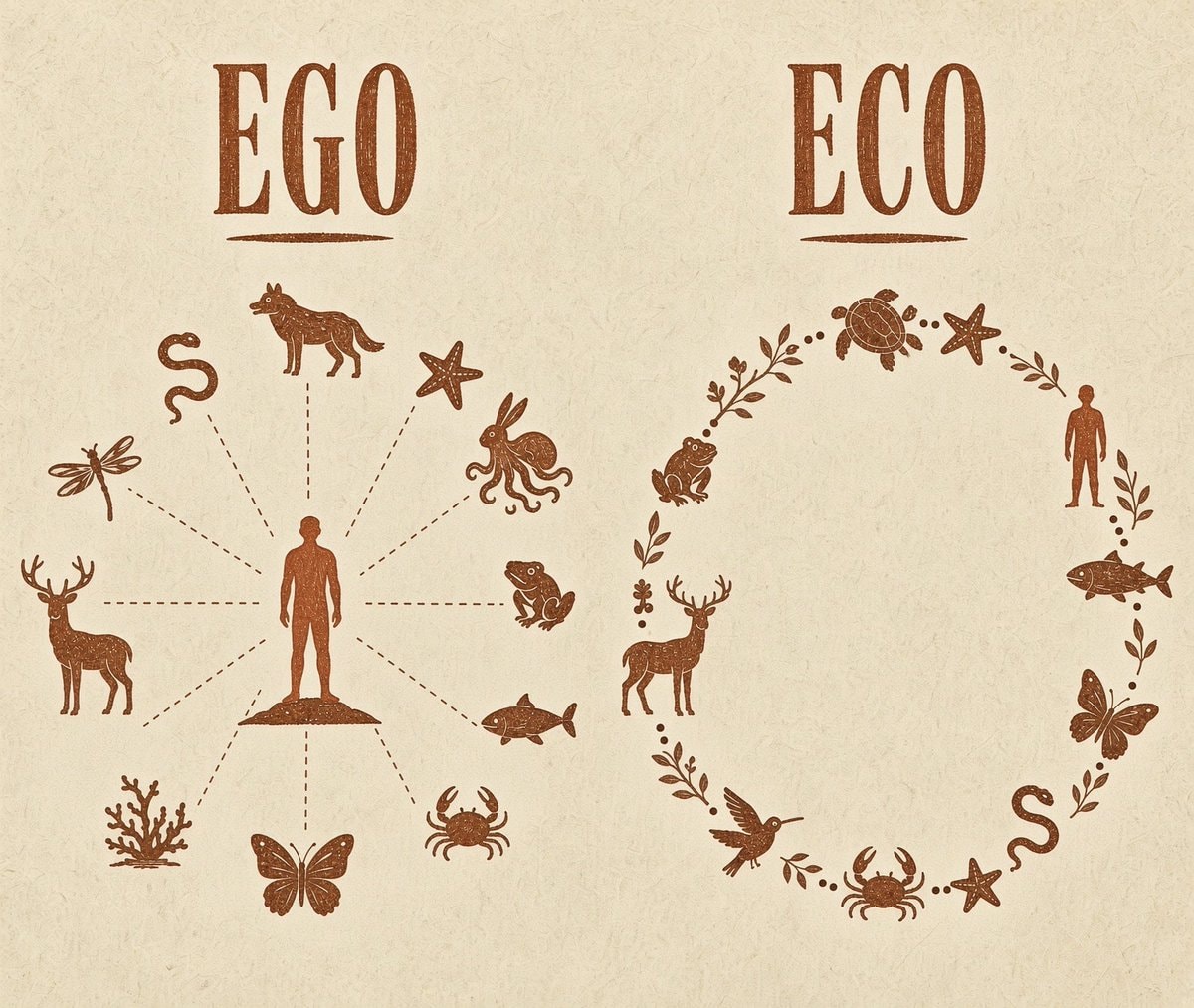 EGO vs ECO nature philosophy