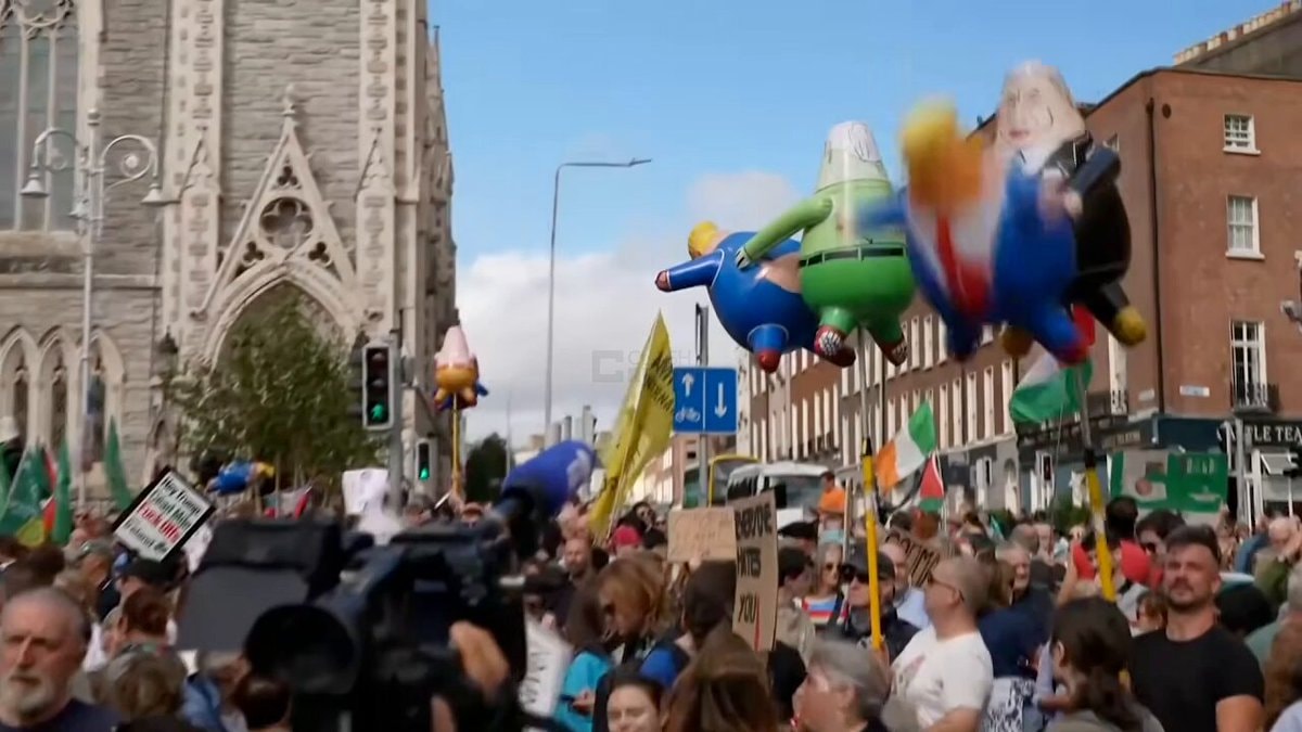 Dublin protest against Trump visit Dublin protest against Trump visit
