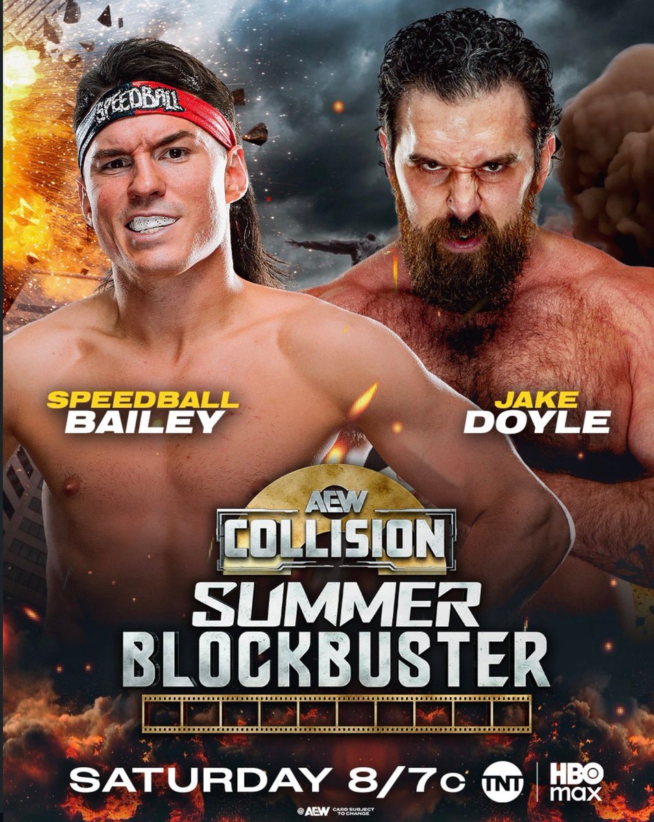 Speedball Bailey vs Jake Doyle AEW Collision Summer Blockbuster Speedball Bailey vs Jake Doyle AEW Collision Summer Blockbuster