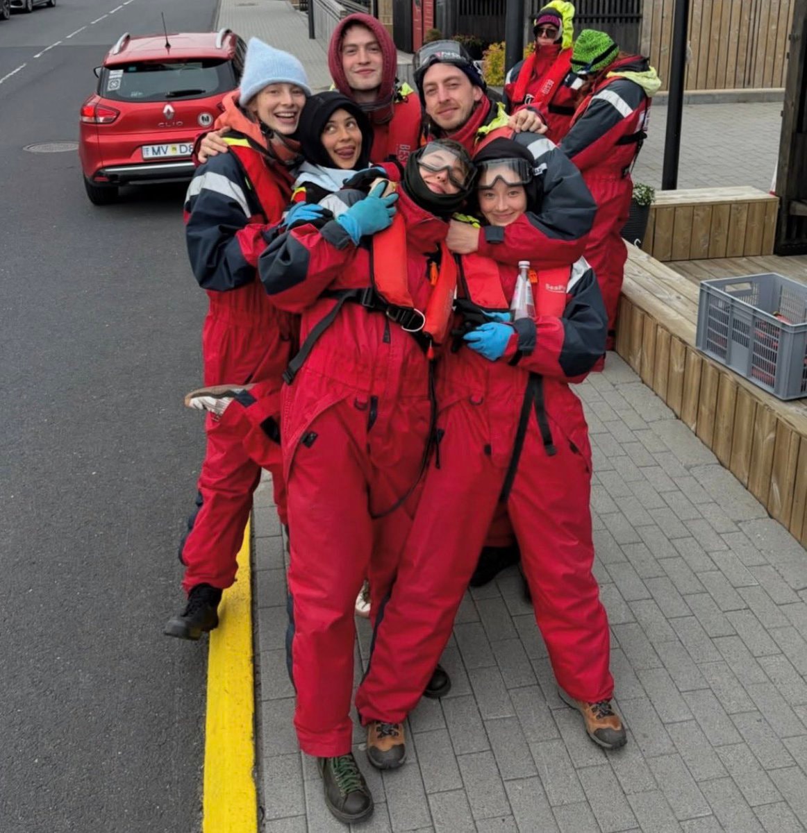 Kit Connor and friends in Iceland