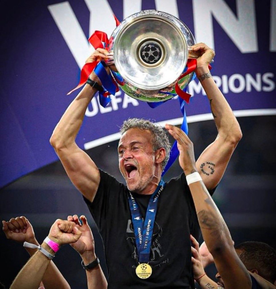 Luis Enrique PSG trophies and Champions Leagues