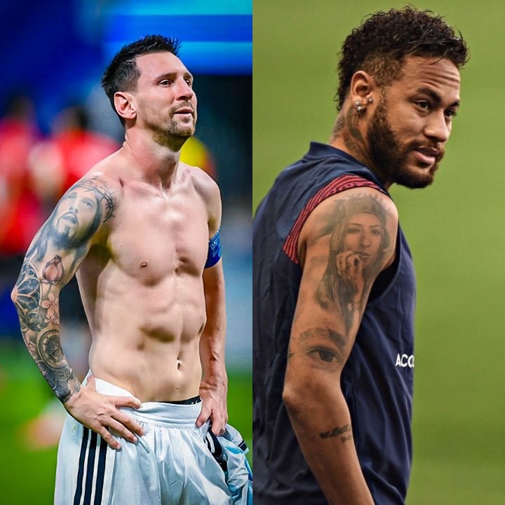 Lionel Messi Neymar tattoos