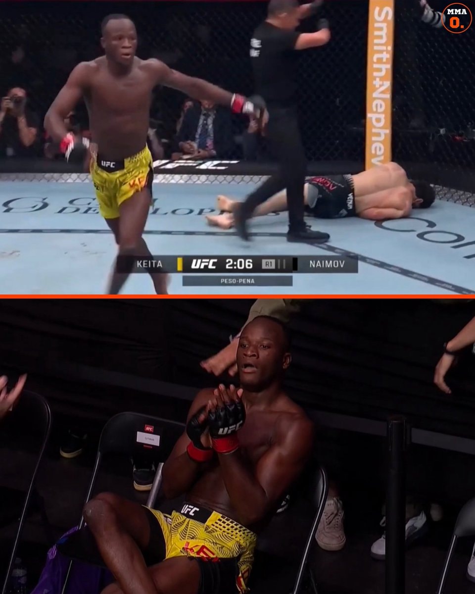 Loisene Keita knockout celebration UFC Paris