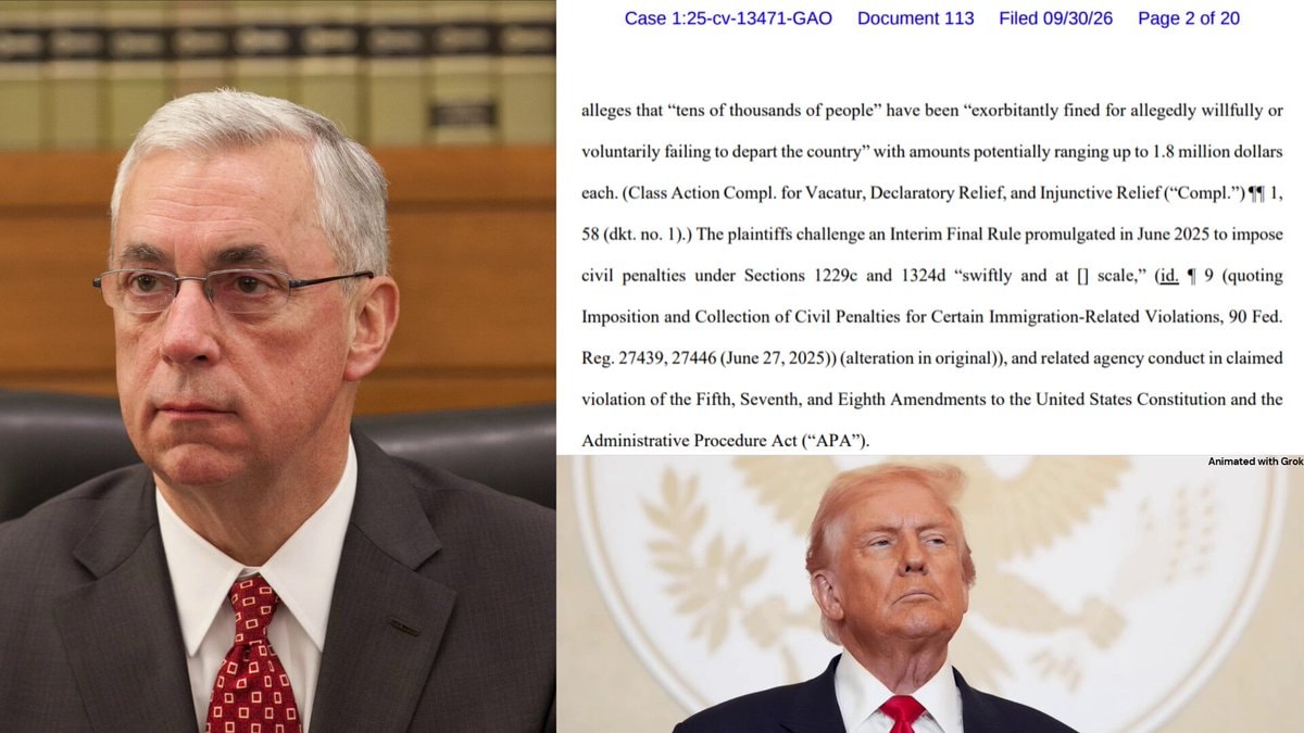 Judge O'Toole blocks DHS fines in Boston