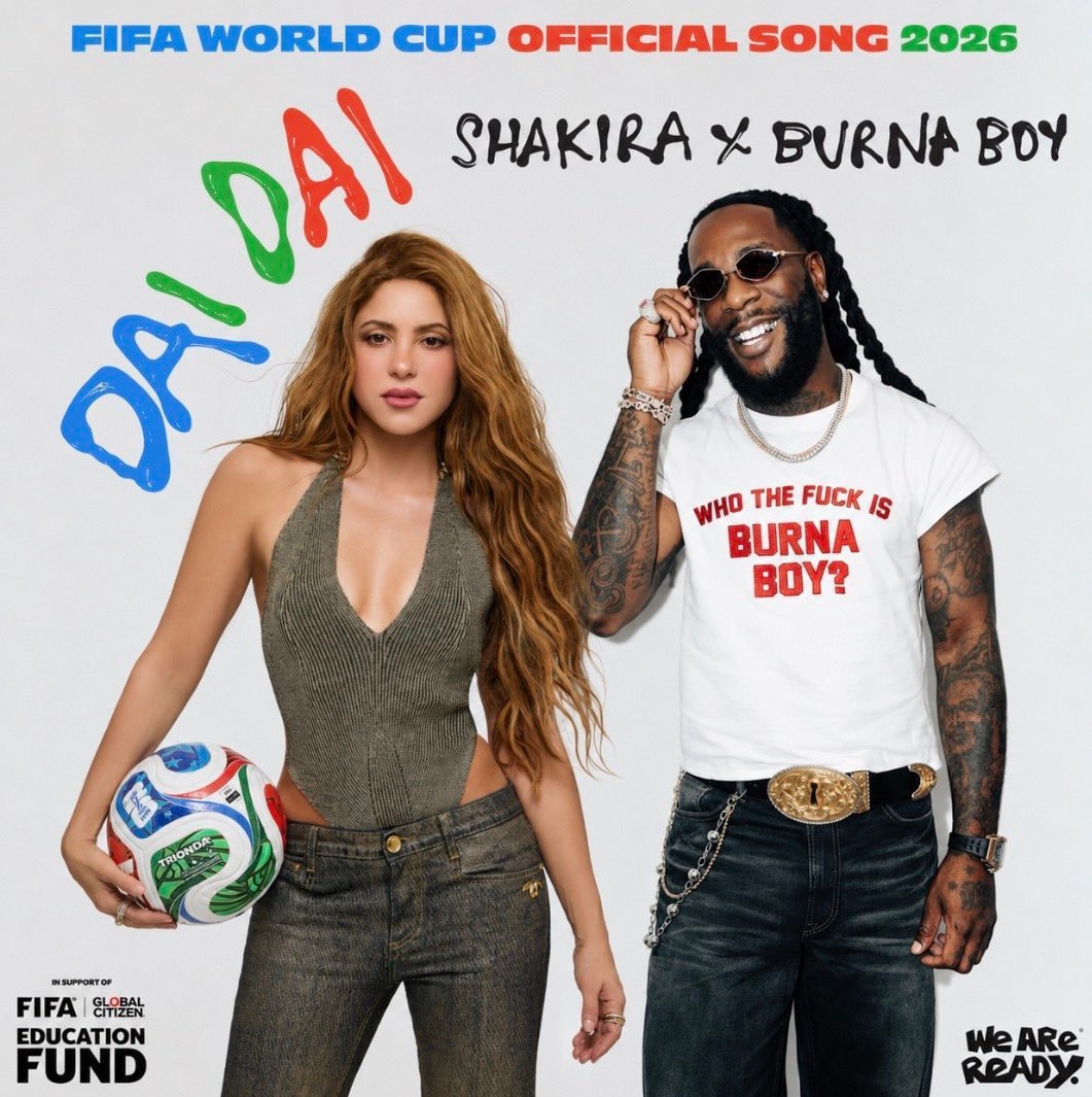 Shakira Burna Boy Dai Dai FIFA World Cup 2026