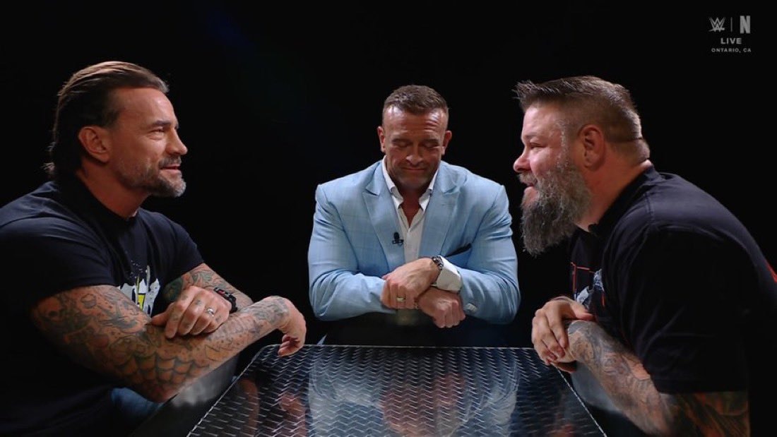 Punk and KO SmackDown exchange Punk and KO SmackDown exchange