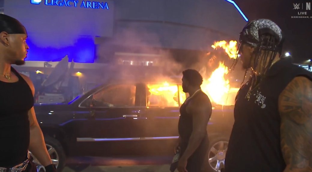 OTM Royce Keys burn Usos car