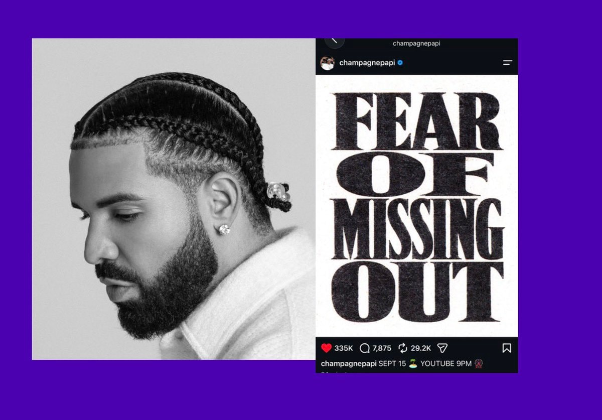 Drake Fear Of Missing Out FOMO single