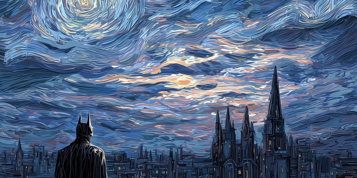 Van Gogh Starry Night Abstract (photo 3 of 4)