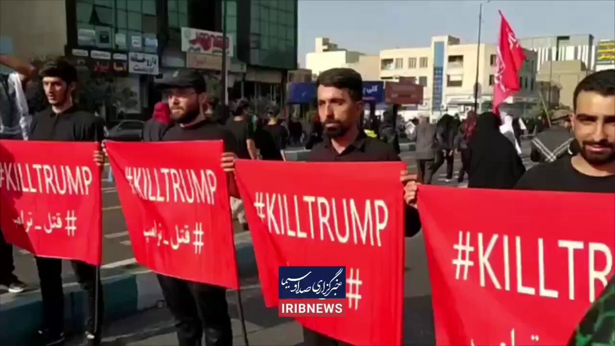 Protesters at Khamenei funeral threaten Trump Protesters at Khamenei funeral threaten Trump