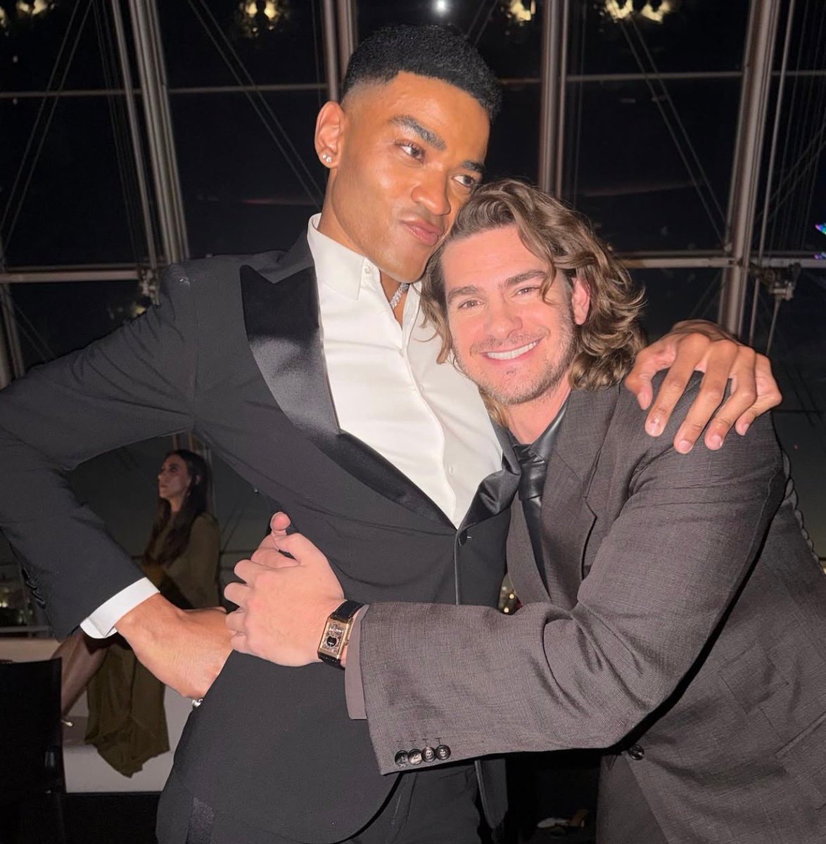 Owen Thiele Andrew Garfield reunion