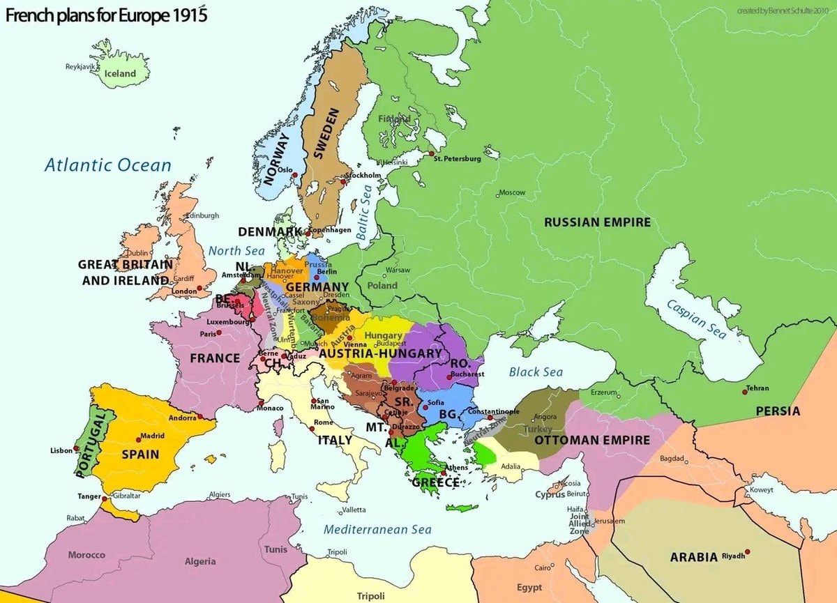 French plans for Europe 1915
