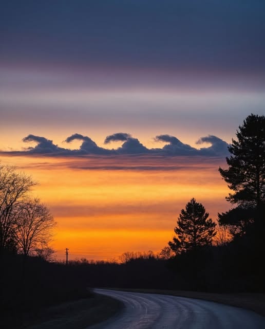 Kelvin-Helmholtz Waves at sunrise