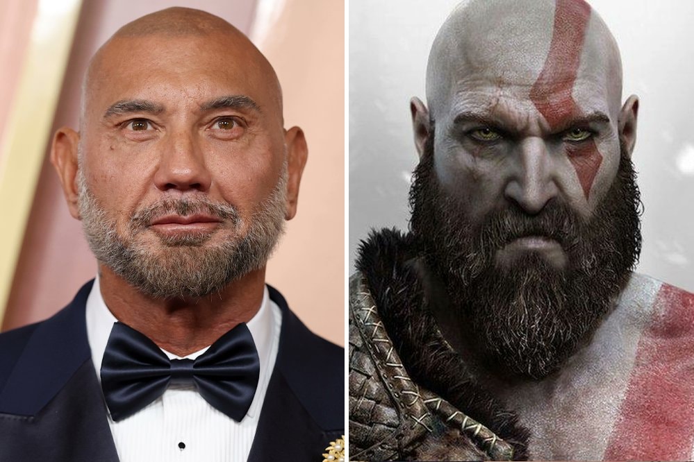 Batista as Kratos God of War