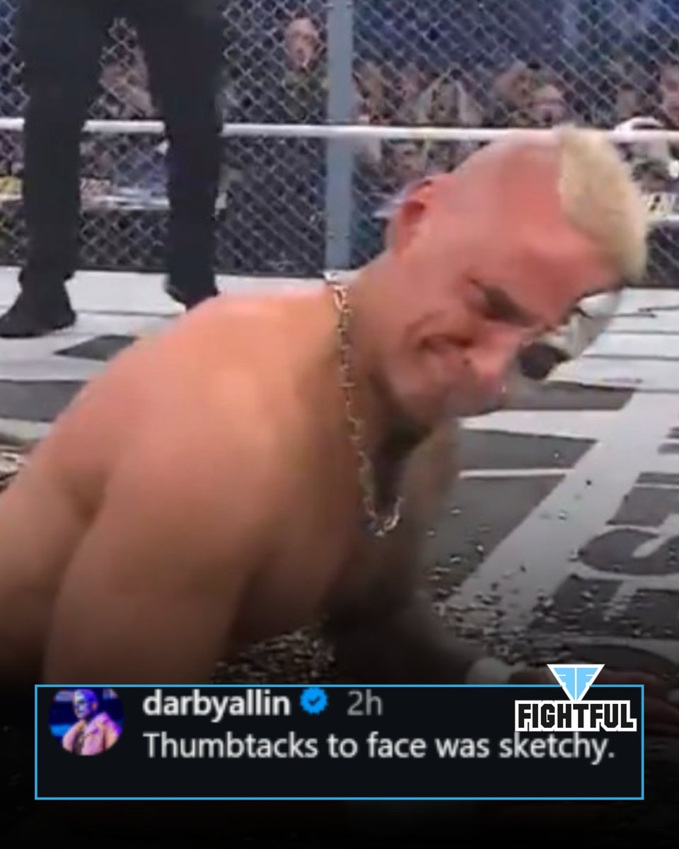 Darby Allin Forbidden Door thumbtacks