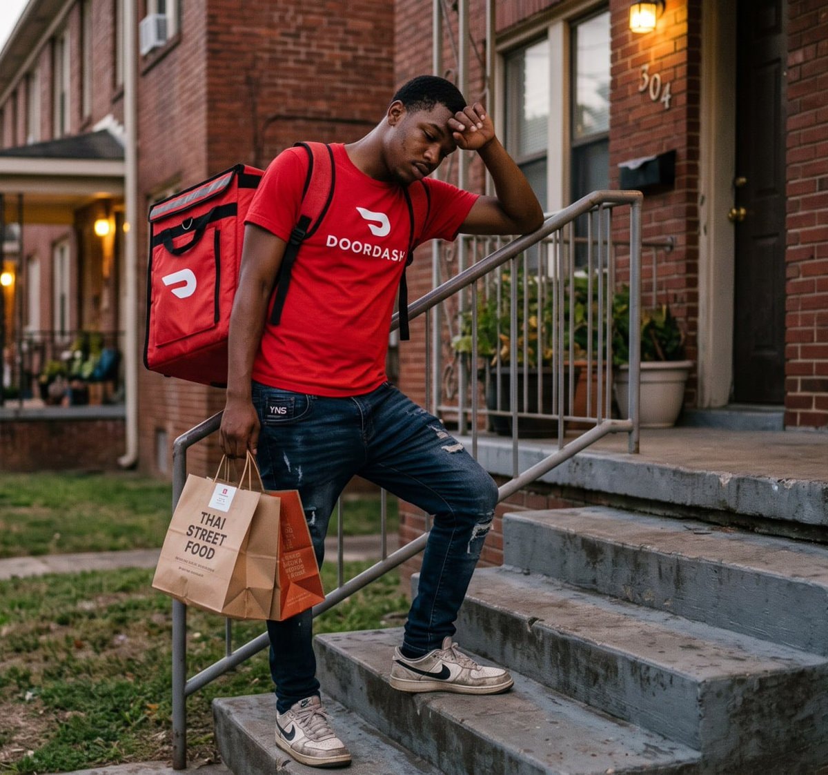 DoorDash driver 12 hours $215