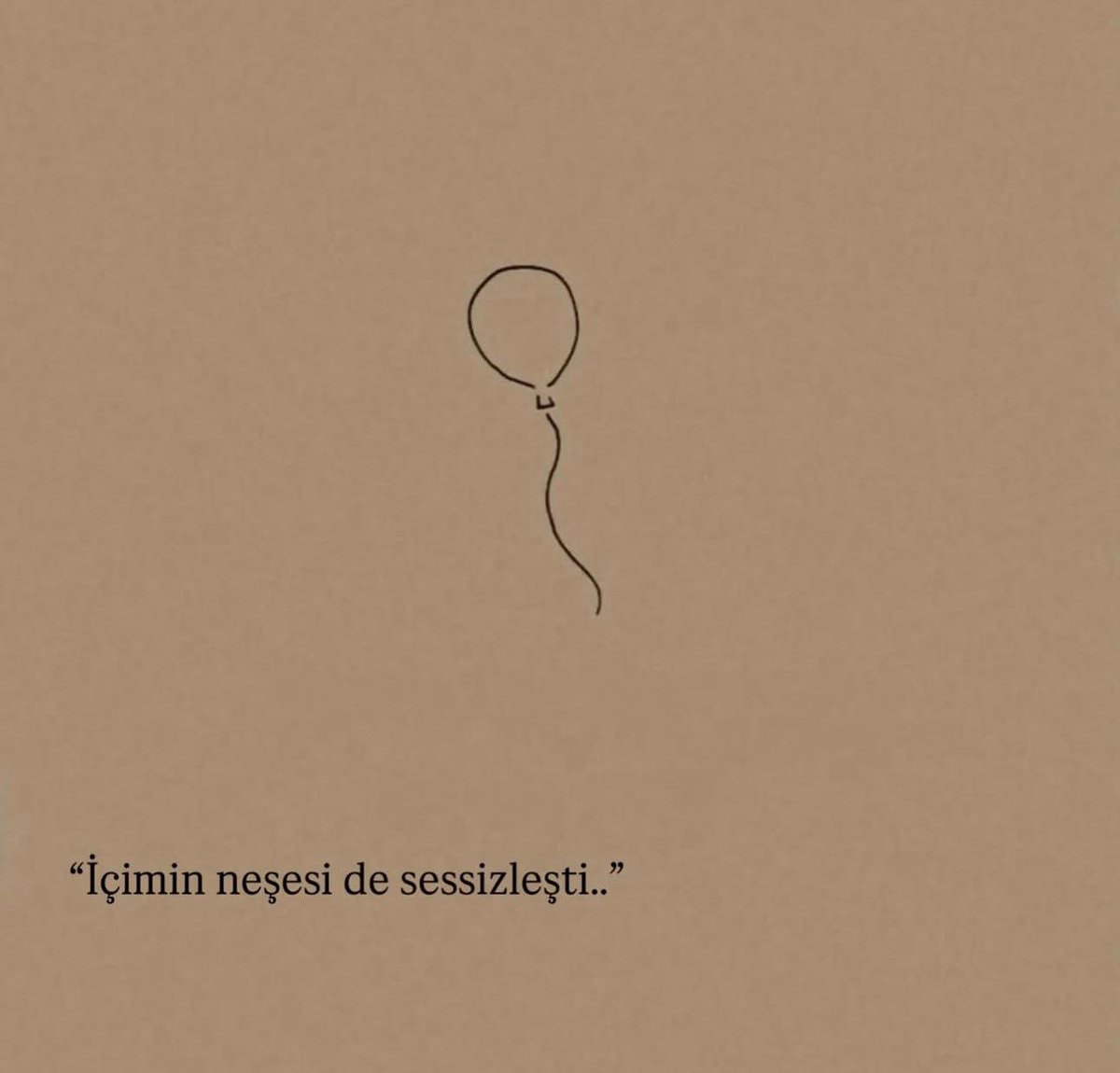 Balloon drawing with Turkish text
