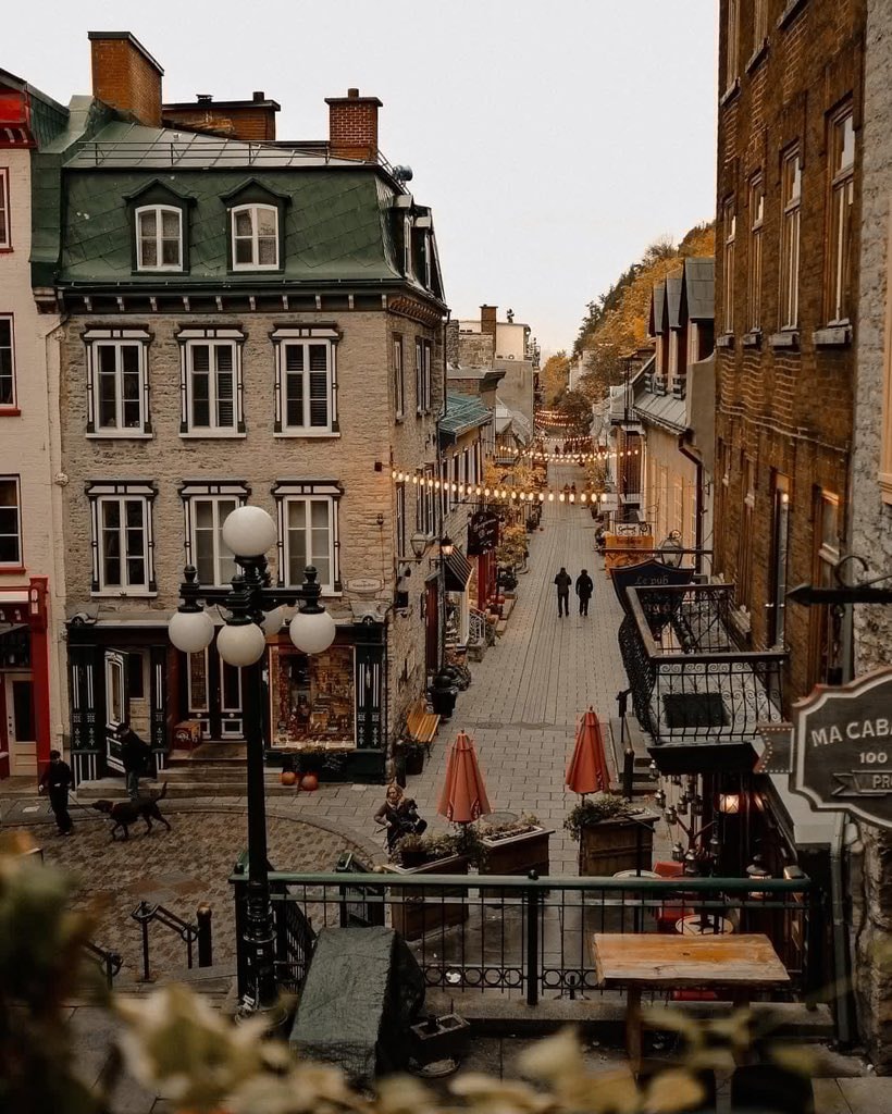 Quebec Canada street scene Quebec Canada street scene
