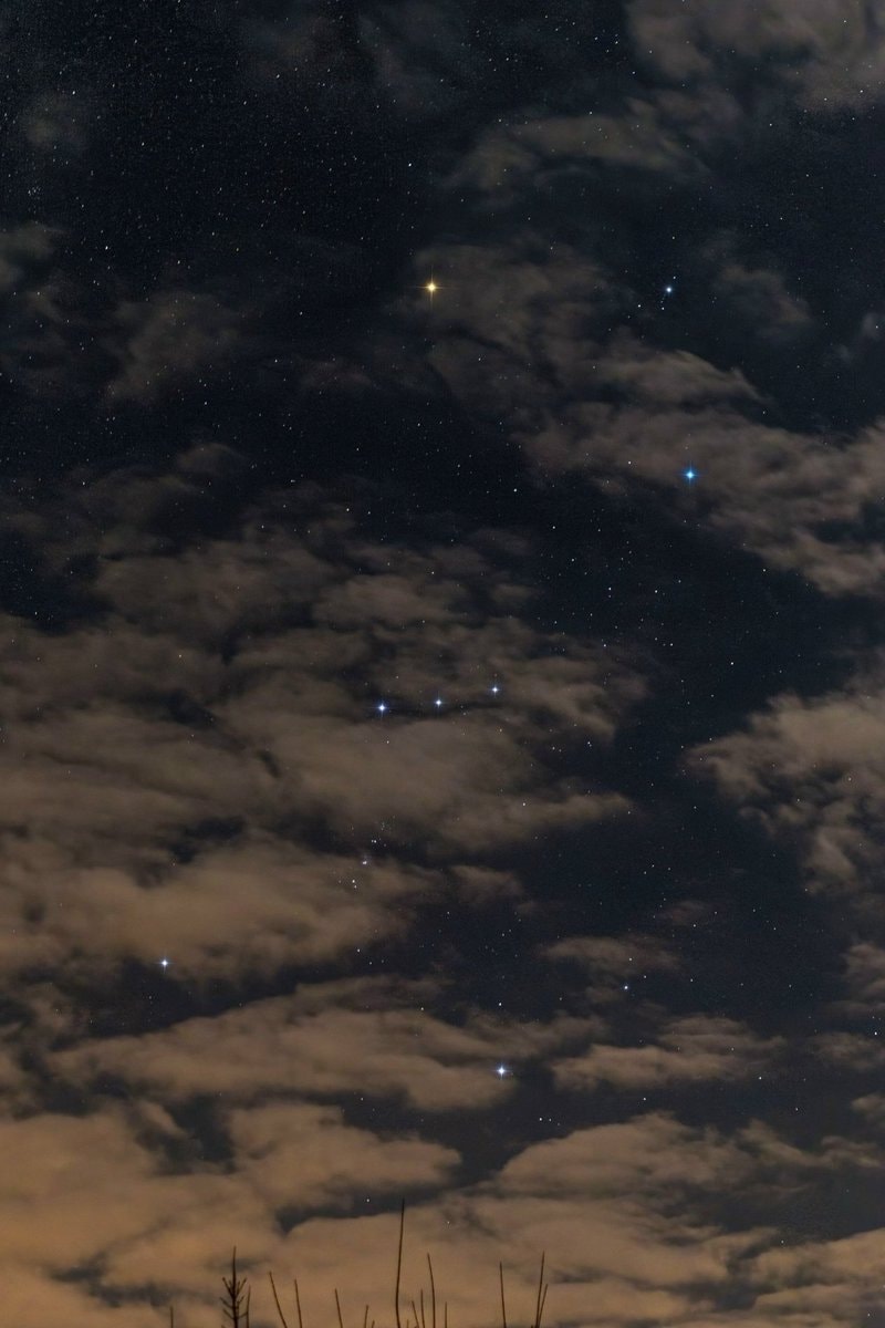 Orion Peeking Through The Clouds