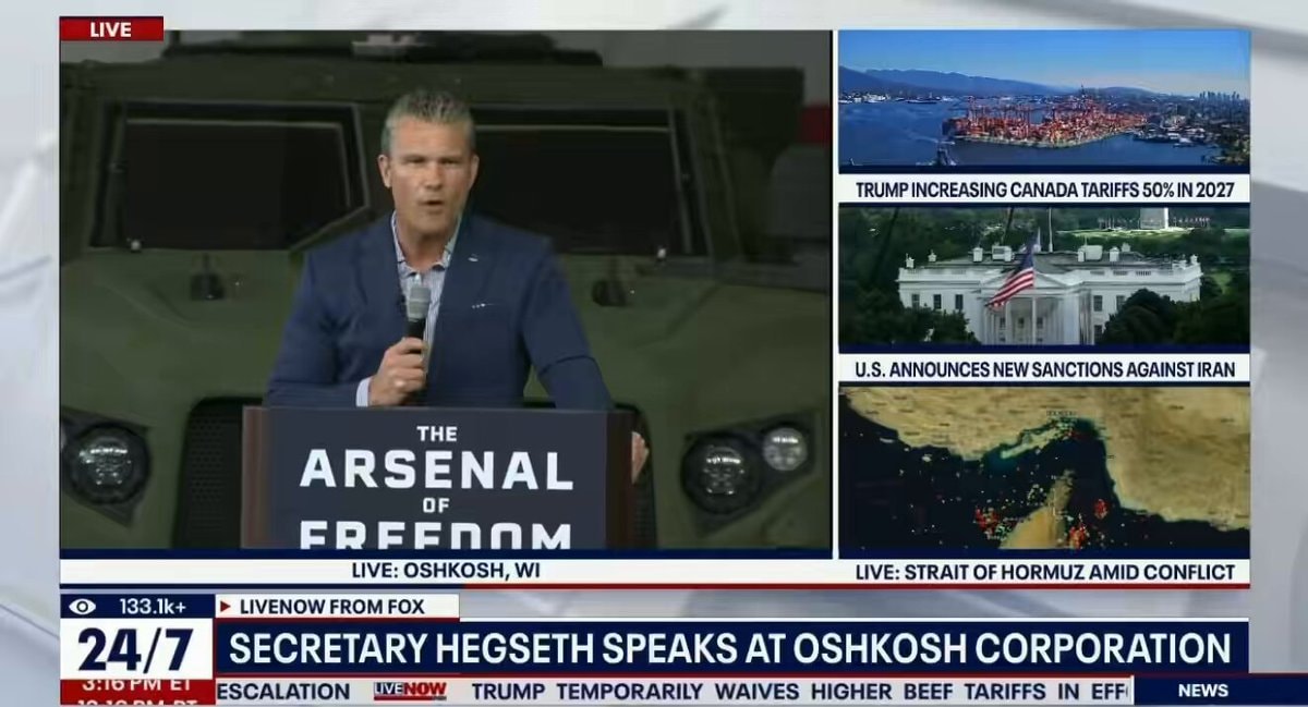 Pete Hegseth Oshkosh speech