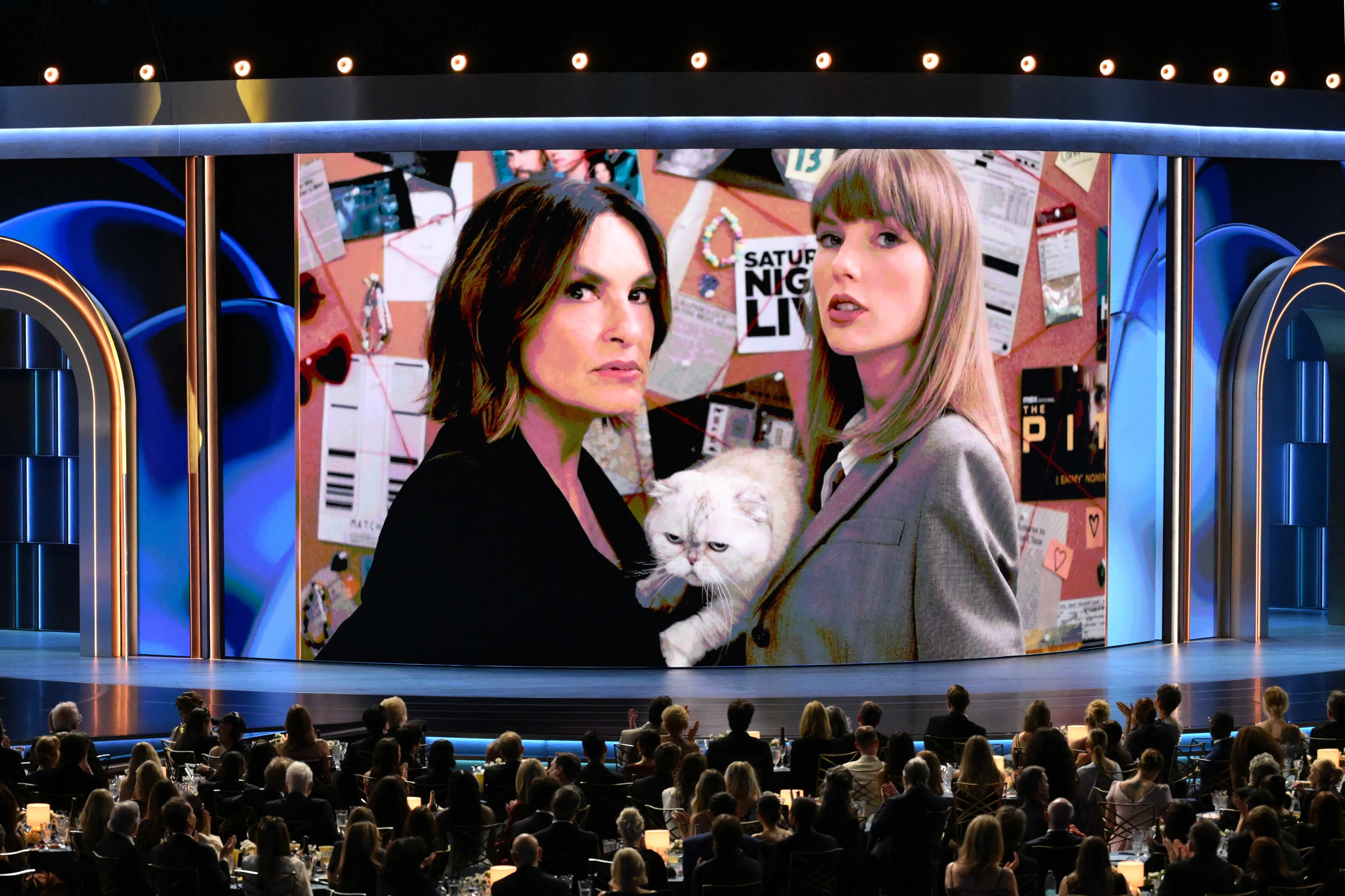 Watch Taylor Swift’s Cameo In Pre-Taped ‘Law & Order’ Sketch With Emmys Host Mariska Hargitay; Singer Appears At Chiefs Vs. Broncos Matchup Next To Tom Cruise