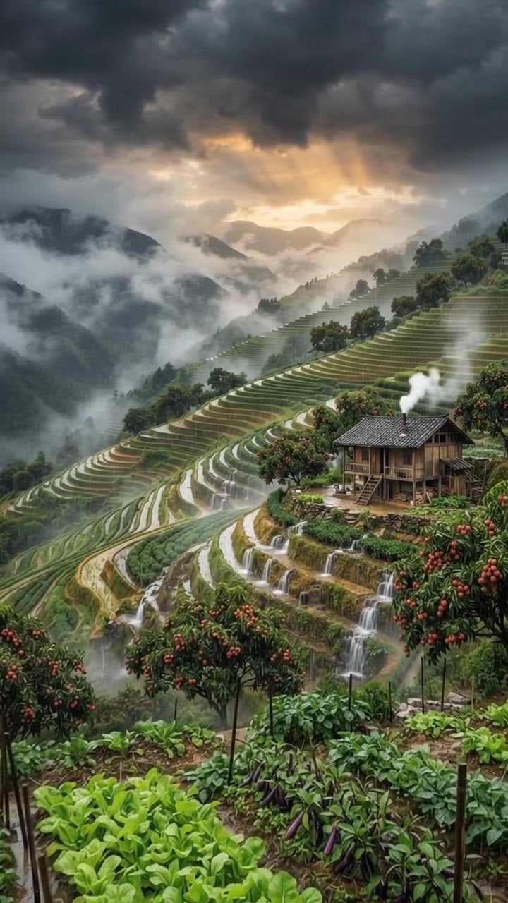 Morning Mist in a Vietnamese Tea Village – Pure Magic 🌫️🇻🇳