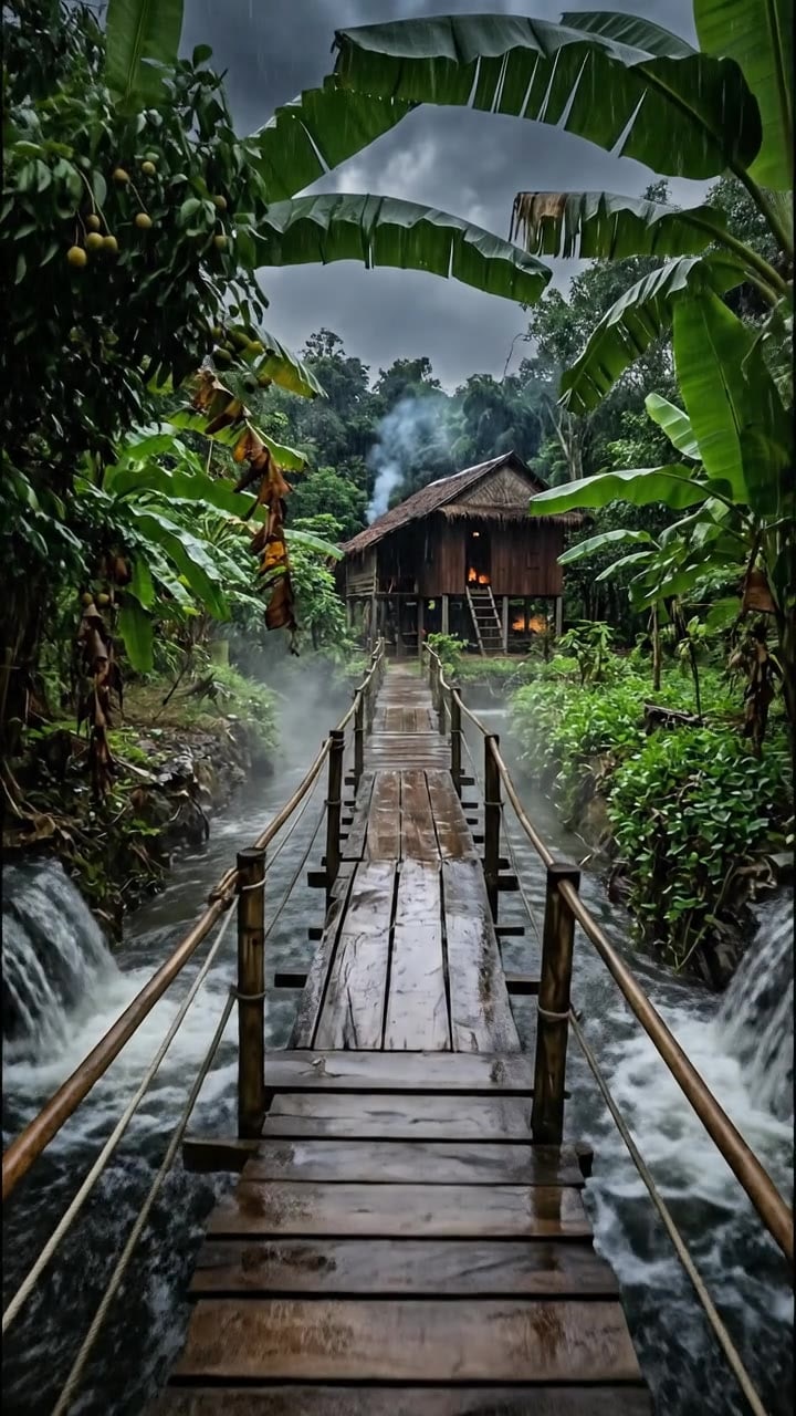 Walking Over Water – Vietnam's Most Beautiful Canal 🌊🌧️🇻🇳