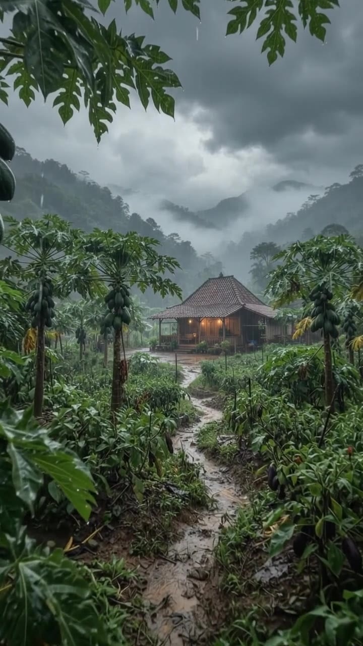 After the Storm 🌅🥭 | Java's Orchard at Dawn