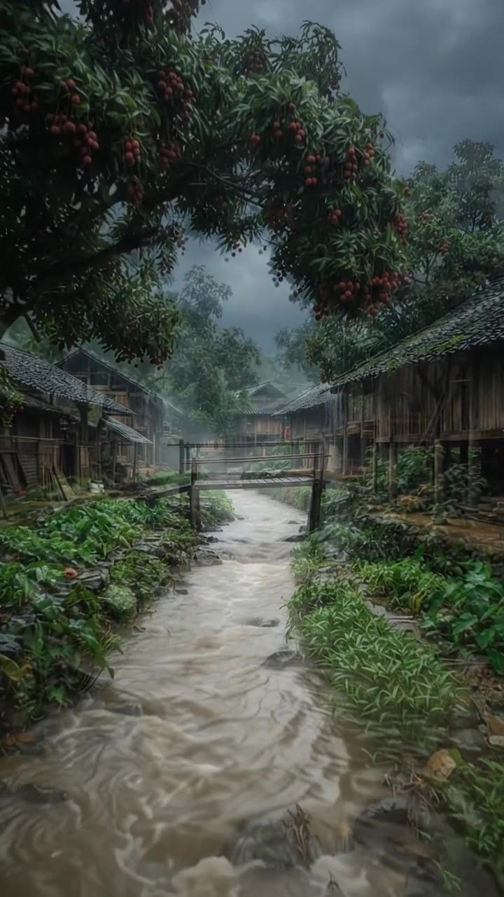 This Village Stream in Vietnam is Pure Cinema 🌊🌧️🇻🇳
