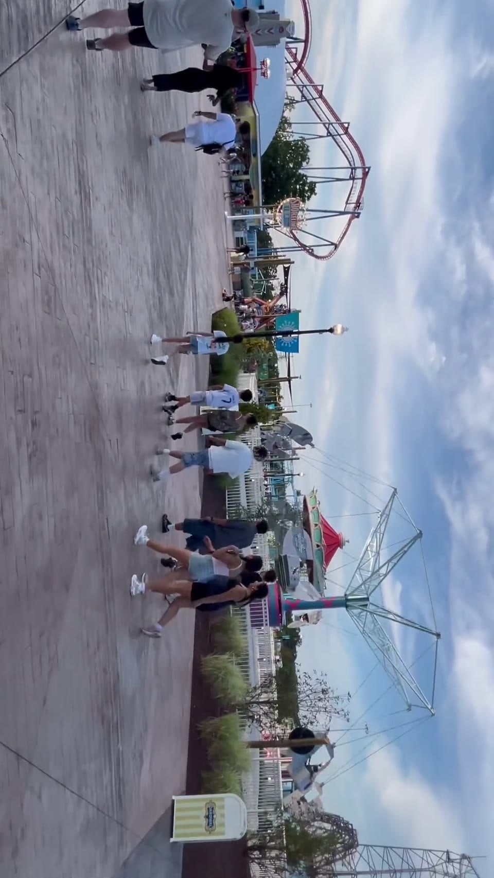 Beautiful view at Six flags
