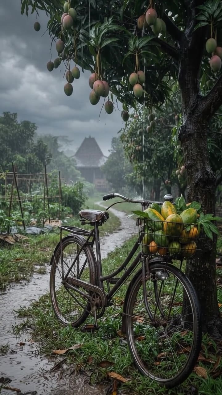 A Bicycle Left in the Rain 🚲🌧️ | Java Orchard Village
