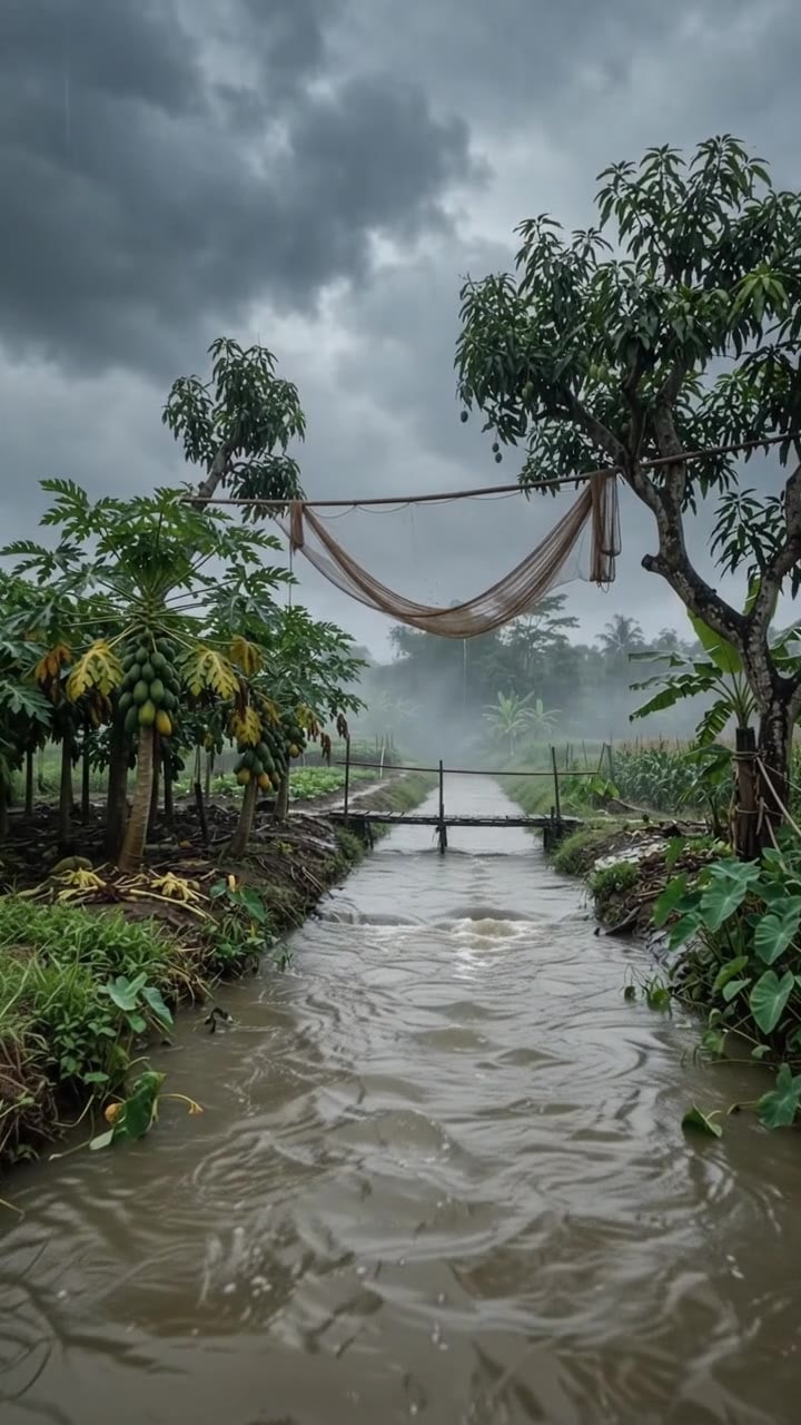 A Fishing Net Soaked in the Storm 🎣🌧️ | Java