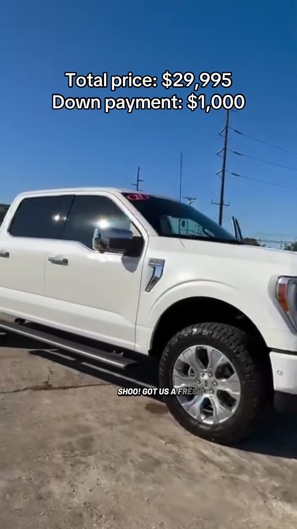 F-150 platinum for sale with free delivery to any location