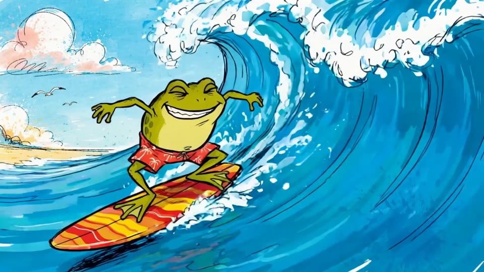 tried surfing today. stayed upright for almost four seconds before the wave folded me like laundry. completely TUBULAR.